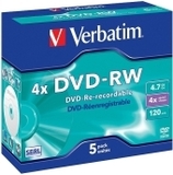 VERBATIM DVD-RW SERL 4.7GB 4x 5er JewelCase