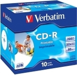 VERBATIM CD-R AZO 700MB 52x 10er JewelCase bedruckbar