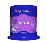 VERBATIM DVD+R 4,7GB 16x 100er Spindel