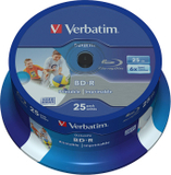 VERBATIM Blu-Ray BD-R SL Datalife HTL 25GB 6x 25er Spindel bedruckbar