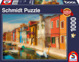 Bunte Häuser der Insel Burano (Puzzle): Erwachsenenpuzzle 1.000 Teile