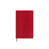 Moleskine 2025 12-Month Weekly Large Softcover Notebook: Scarlet Red