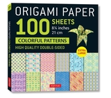 Origami Paper 100 Sheets Colorful Patterns 8 1/4 (21 CM): Extra Large Double-Sided Origami Sheets Printed with 12 Different Color Combinations (Instru