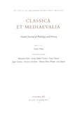 Classica et Medieavalia 66 ? Danish Journal of Philology and History