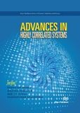 Advances in Highly Correlated Systems