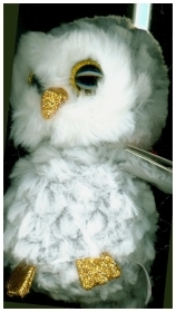 TY Beanie Boo regular 15 cm Owlette white Owl