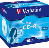 VERBATIM CD-R AUDIO 700MB 16x 10er JewelCase