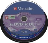 VERBATIM DVD+R DL 8.5GB 8x 10er Spindel
