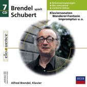 Brendel spielt Schubert, 7 Audio-CDs: Die Klaviersonaten, Wanderer-Fantasie, Impromptus u. a.. Referenzeinspielungen. Neu remastered