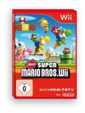 New Super Mario Bros, Nintendo-Wii-Spiel: Bis zu 4 Spieler!. Dieses Produkt ist durch technische Schutzmaßnahmen kopiergeschützt!