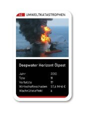 Katastrophen (Kartenspiel): Quartett