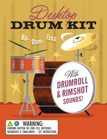 Desktop Drum Kit: With Drumroll and Rimshot Sounds!