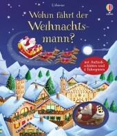 Wohin fährt der Weihnachtsmann?: weihnachtliches Fahrspurenbuch für Kinder ab 3 Jahren - inklusive Aufziehschlitten