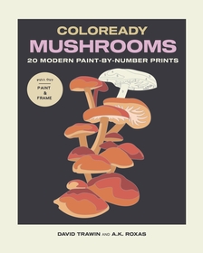 Coloready Mushrooms: 20 Modern Paint-by-Number Prints