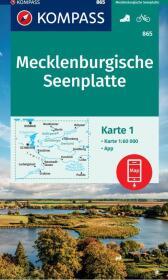 KOMPASS Wanderkarten-Set 865 Mecklenburgische Seenplatte (3 Karten) 1:60.000: inklusive Karte zur offline Verwendung in der KOMPASS-App. Fahrradfahren.