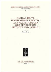 Digital texts, translations, lexicons in a multi?modular web application: methods and samples